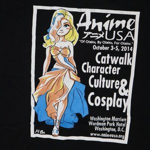 Anime USA 2014 Convention Shirt DC 2xl